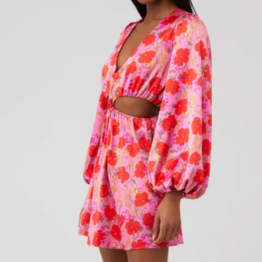 Show Me Your Mumu Christina Mini Cut Out Dress